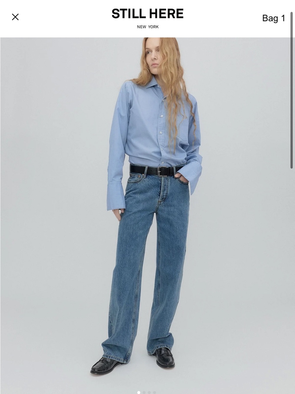 Still Here Everyday Jean in classic blue size 25